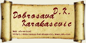 Dobrosava Karakašević vizit kartica